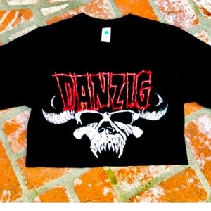 Brand New Danzig Black Crop Top
